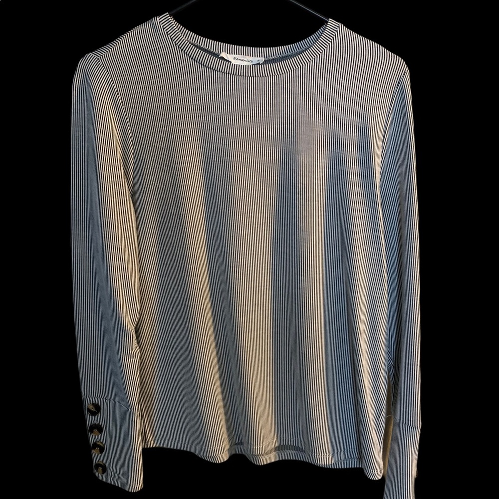 Black and white striped sweater